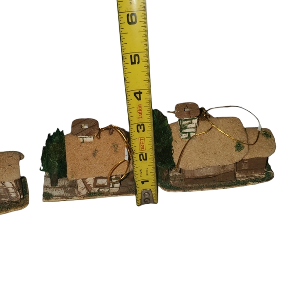 Vintage putz style cottage ornaments - Picture 5 of 6